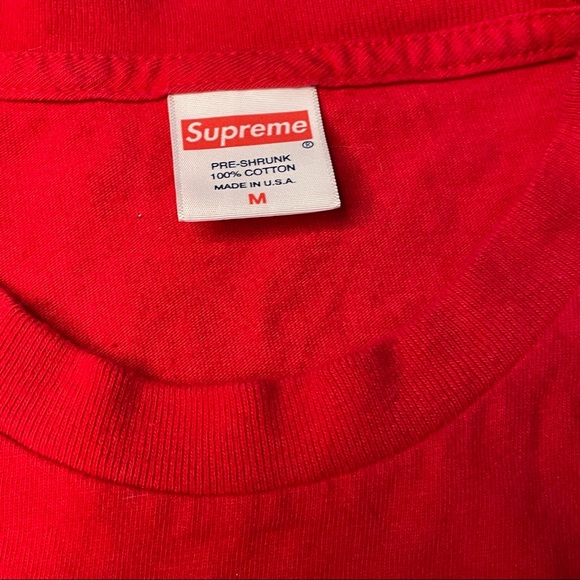 Supreme Red Mens Medium Size Punany Train Tee Shirt by Limonious - Picture 5 of 6